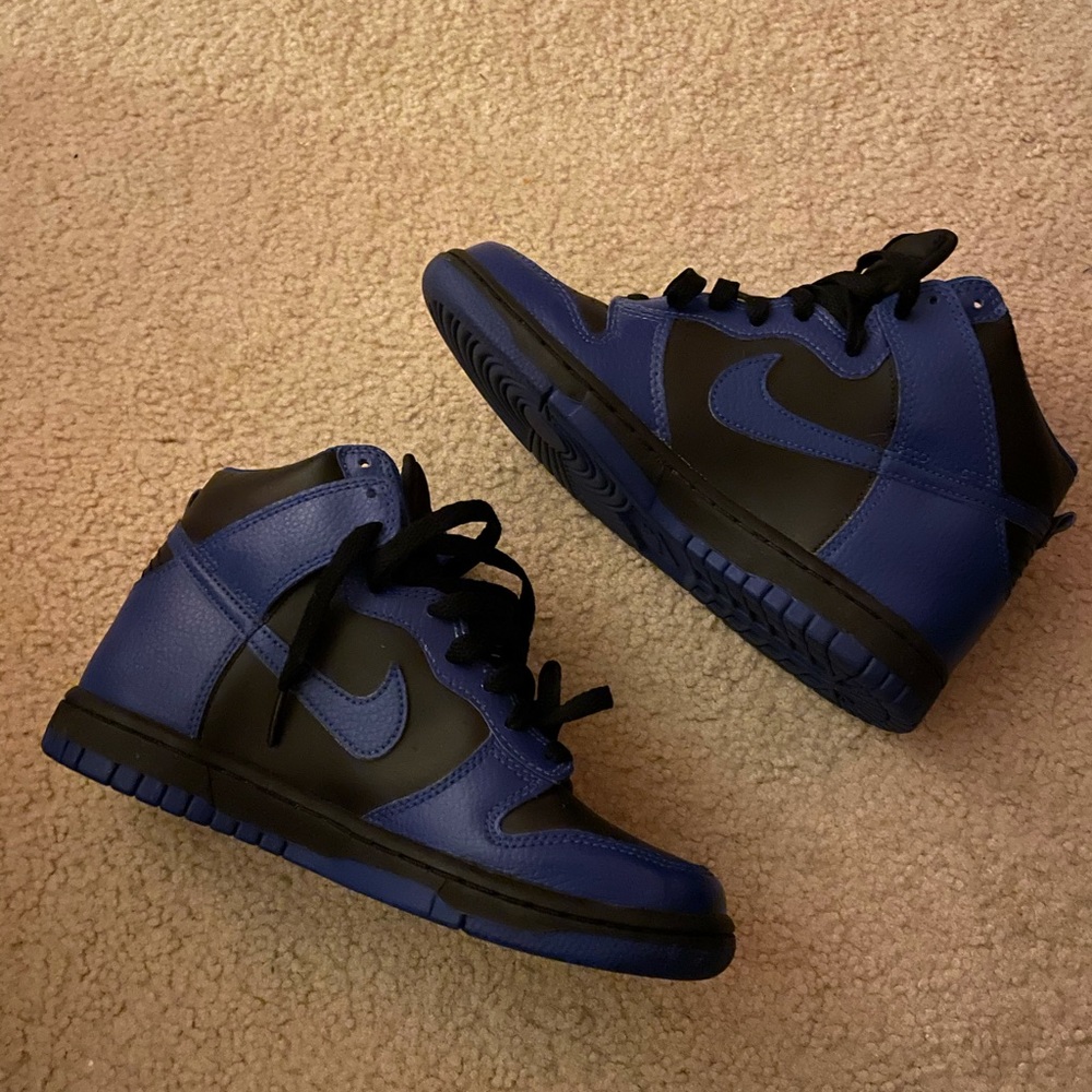 nike dunk high old royal blue/black size 4.5y